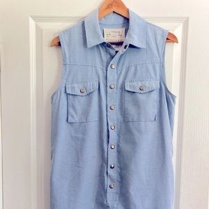 Free People Denim Romper S P